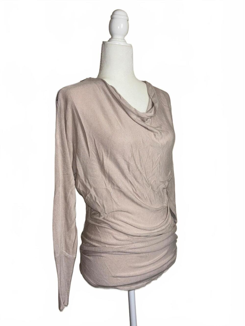 Venus Long Sleeve Cowl Neck Ruched top